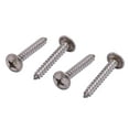 thumbnail image 6 of No. 12 x 1-1/2" Stainless Truss Head Phillips Wood Screw, (25 pc), 18-8 (304) Stainless Steel Sheet Metal Screws, Type A Point, Plain Finish by Bolt Dropper, 6 of 8
