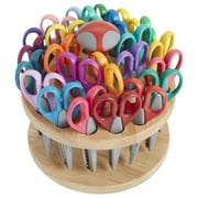 ECR4Kids Decorative Paper Edger Scissors with Rotating Rack - Set of 24