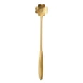 thumbnail image 2 of 7-Inch Flower Spoon Coffee Teaspoon, Stainless Steel Coffee Teaspoon, Drink Stirring Spoon for Dessert, Coffee, Ice Cream, Tea (Gold), 2 of 6