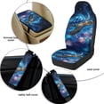 thumbnail image 5 of Xoenoiee Galaxy Turtle Flower Print 5 PCS Automotive Seat Covers for Cars Trucks and SUVs, Car Seat Covers for Front Seats, Seat Belt Pads and Center Console Cover, Leather Auto Interior Covers, 5 of 7