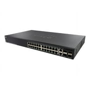 Cisco SG350X-24 Layer 3 Switch - 24 x Gigabit Ethernet Network, 2 x 10 Gigabit Ethernet Uplink, 4 x 10 Gigabit Ethernet Expansion Slot - Manageable - Twisted Pair, Optical Fiber - Modular - 3 Layer Su