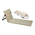 thumbnail image 2 of Colchoneta plegable para silla de playa con soporte para la espalda, para acampar al aire libre, portátil Beige, 2 of 9