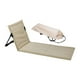 thumbnail image 2 of Asiento de suelo con respaldo para picnic, senderismo, silla de playa plegable, colchoneta de descanso Beige, 2 of 8
