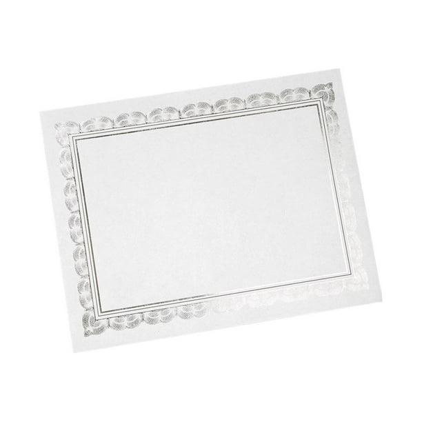 Gartner Studios FOIL - White, silver - 8.5 in x 11 in - 210 g/m - 15 card(s) certificate paper labels