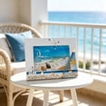 thumbnail image 2 of Nautical Photo Frame,Wooden Sea Style Ornament with Shell And Starfish Embossed Detail Stable Display Stand,Picture Holder for Living Room Cabinet,Bedroom Vanity,Beach House Counter, 2 of 7