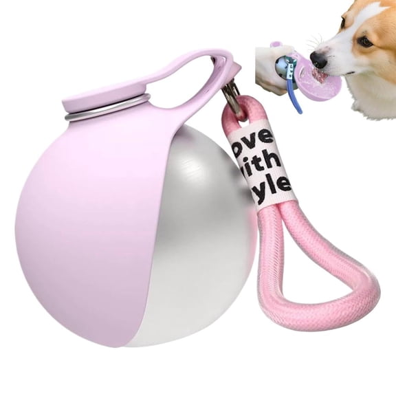 2 in 1 Dog Water Bottle with Bowl, Portable Dog Bottle Pet Travel Dispenser Container Cup with Foldable Bowl, 2026 New Pet Stainless Steel Water Bottles for Walking, Hiking & Travels