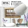 thumbnail image 2 of Farmhouse Bathroom Decor Wall Art Rustic Lavender and Butterfly Bathroom Pictures Canvas Print Artwork Country Bathroom Wall Decor Soak Relax Unwind Bathroom Wall Art Framed Ready To Hang 8"x10", 2 of 6