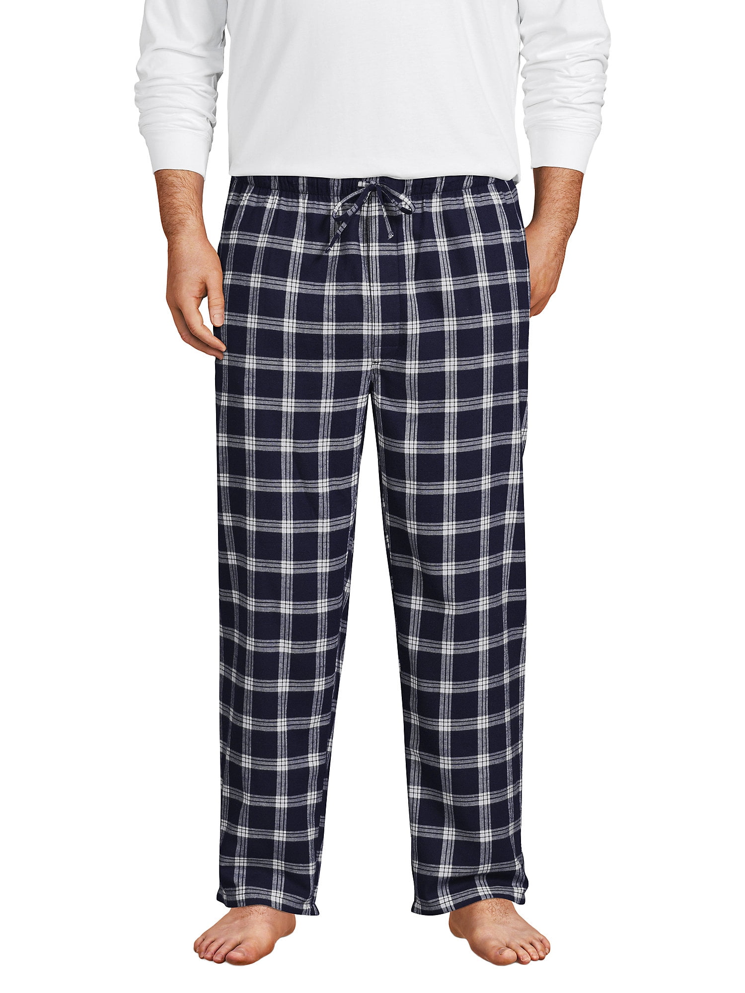 Lands' End Men's Big and Tall Flannel Pajama Pants