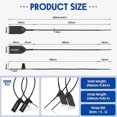 thumbnail image 3 of 1000 black plastic tamper-proof seals, 3 of 5