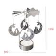 thumbnail image 3 of keepw Metal Rotating Candle Holder Portable Cute Cartoon Restaurant Christmas Wedding Party Tealight Candlestick Ornament  Type 4, 3 of 5