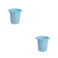 thumbnail image 4 of Wosthever Moldes para vasos de hielo, bebidas, jugo, herramienta para beber, molde para hacer hielo, bandeja de congelación de gran tamaño, Azul 2piezas, 4 of 6