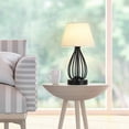 thumbnail image 2 of Set of 2 USB Touch Control Table Lamp Bedside Nightstand Lamps AC Outlet Bedroom, 2 of 6