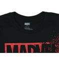 thumbnail image 3 of Marvel Comics Men's Red Brick Fading To Dust Logo Graphic Print T-Shirt, 3 of 5