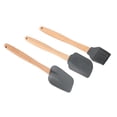 thumbnail image 5 of 3Pcs set Wooden Handle Spatula Oil Brush Scraper for NoStick Cookware Roasters Kitchen Utensil, 5 of 5