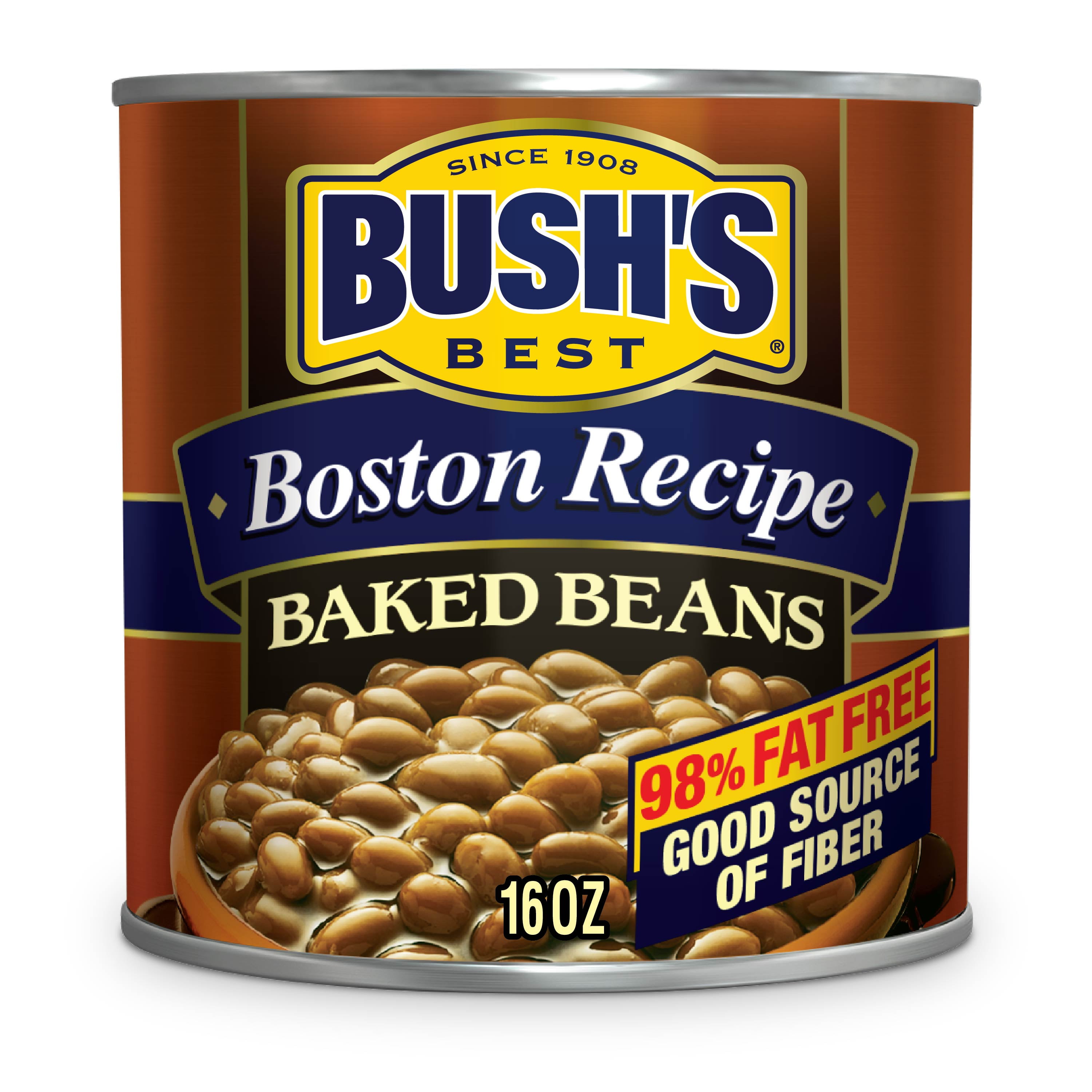 Bush's Boston Recipe Baked Beans Seasoned with Molasses and Brown Sugar