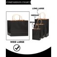thumbnail image 6 of 13"x4.5"x10" Large Gift Bag with Handles Bulk 32PCS Gift Paper Bags Black Bags Multiple Uses (Wide Large), 6 of 15