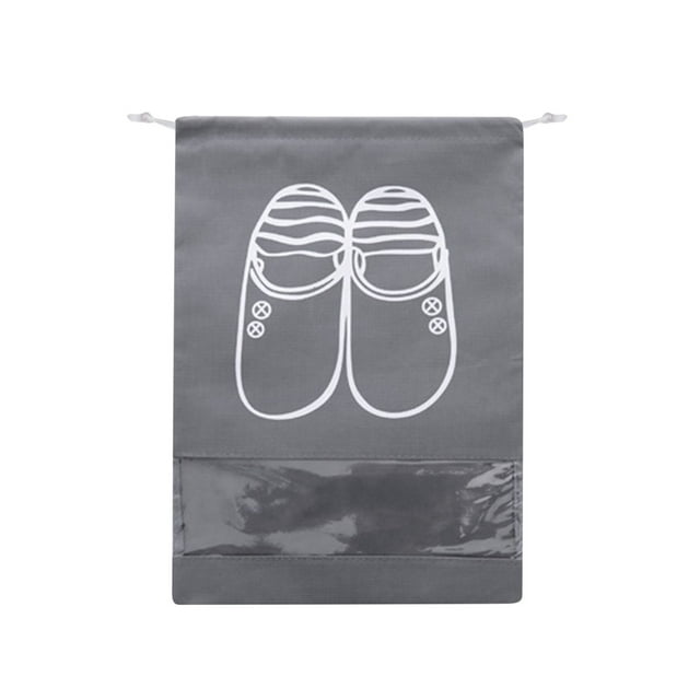 Xihbxyly Bolsa de Viaje para Zapatos, Organizador de Gran Capacidad, Diseño de Ventana Transparente, Tela No Tejida Duradera, Almacenamiento Multifunción, Uso Doméstico y de Viaje, Tamaño 35,5 X 28 C