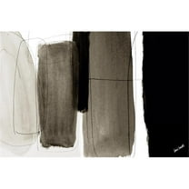 Giant Art 72x48 Dark Veil Abstract Fine Art Giant Canvas Print in Multi-Color