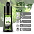 thumbnail image 3 of Hiroke Instant Black Hair Dye Shampoo for Grey , Natural Instant Hair Dye Hair Shampoo 250ml（Black）, 3 of 6