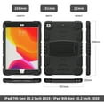 thumbnail image 6 of Dteck Case for Apple iPad 8th Generation 10.2" (2020),Shockproof Rubber Armor 3-Layer Protection iPad 7th Gen 10.2-inch 2019 Case Hybrid Hard Kicstand Cover without Screen Protector,Black, 6 of 6