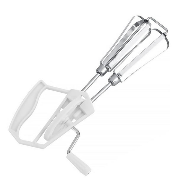Worallymy Stainless Steel Rotary Egg Whisk Milk Cream Yolk Mixer