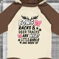 thumbnail image 4 of Inktastic Hunting Season Bows Racks & Deer Tracks Girls Long Sleeve Baby Bodysuit, 4 of 5