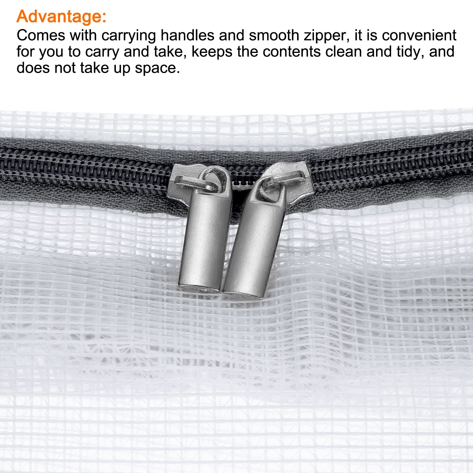 Unique Bargains Clothes Organizer Foldable Moving Tote Bag Gray 21.65"x8.66"x14.96"