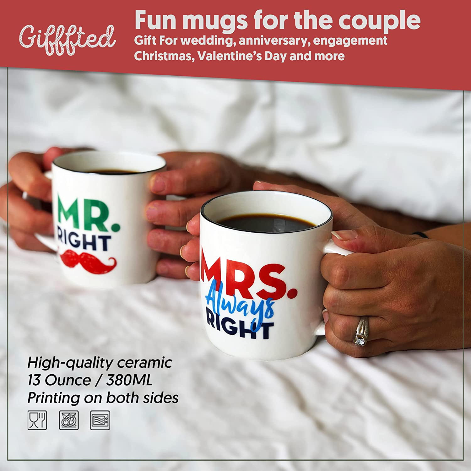 Matching Couples Gift Gift Mrs Always Right Gift Poster for Sale by tispy