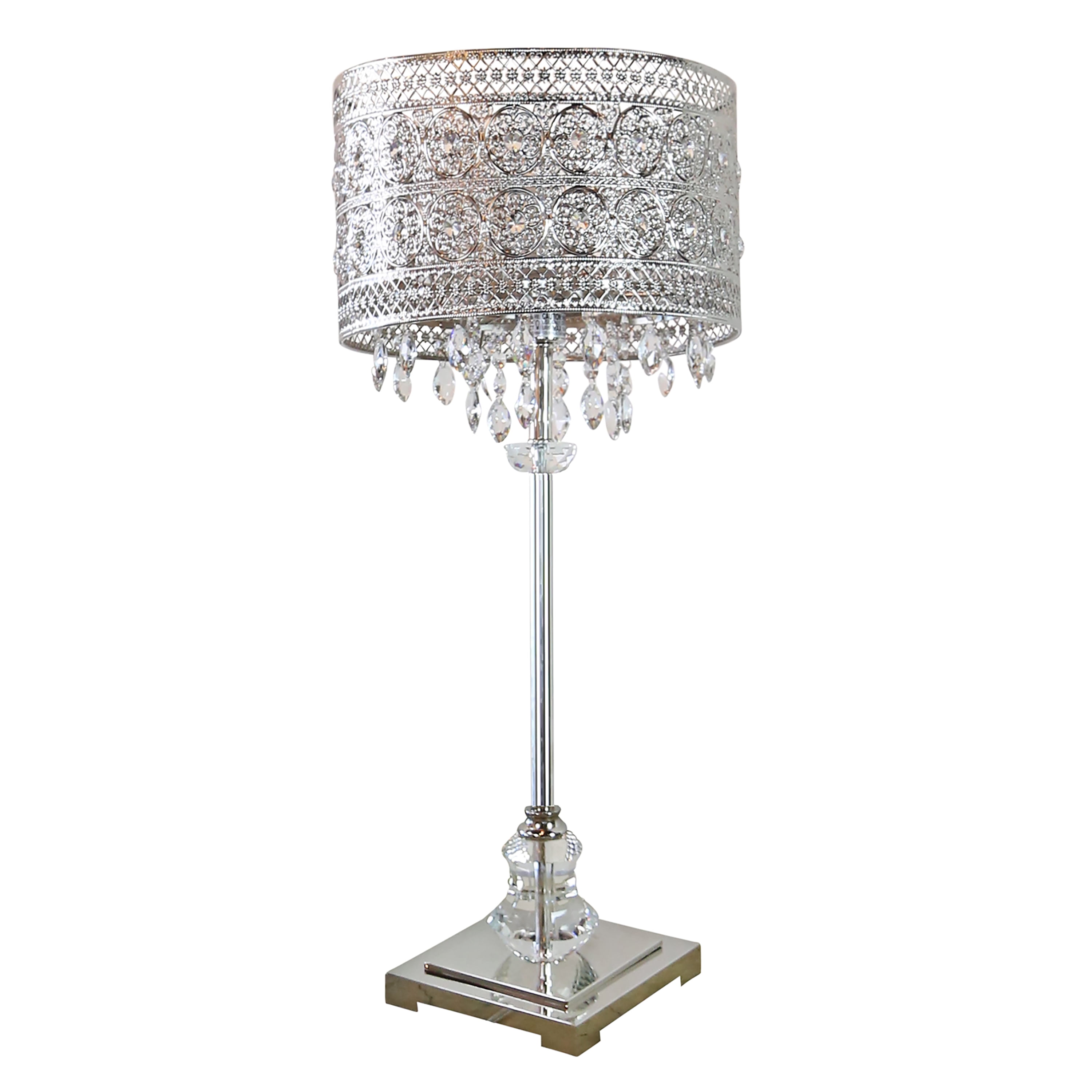 crystal buffet table lamps