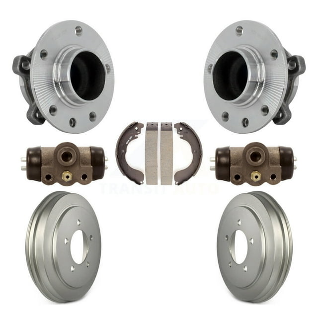 Transit Auto Rear Wheel Cylinders and Coated Drum & Shoes Hub Bearing Assembly Kit for Car 2017 Jeep Compass MP body code with FWD K7D-101266