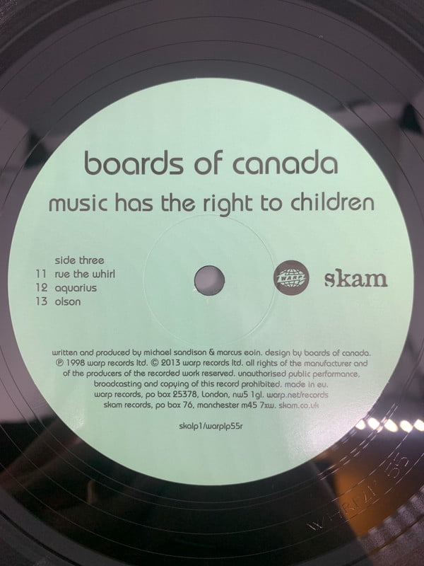 Boards of Canada - Music Has the Right to Children - Vinyl