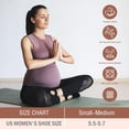 thumbnail image 4 of 4 Pairs Yoga Socks Pilates Socks Barre Ballet Socks Toeless Non-slip Grip Socks Elastic Workout Socks for Women, 4 of 5