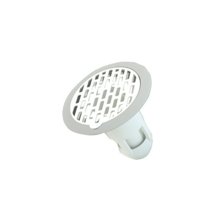 

Deodorant Floor Drain Plastic TPR Cuttable 4 Outfalls 360 Degree Drainage Shower Drain Hair Catcher for Bath Room Washroom Hand Sink White