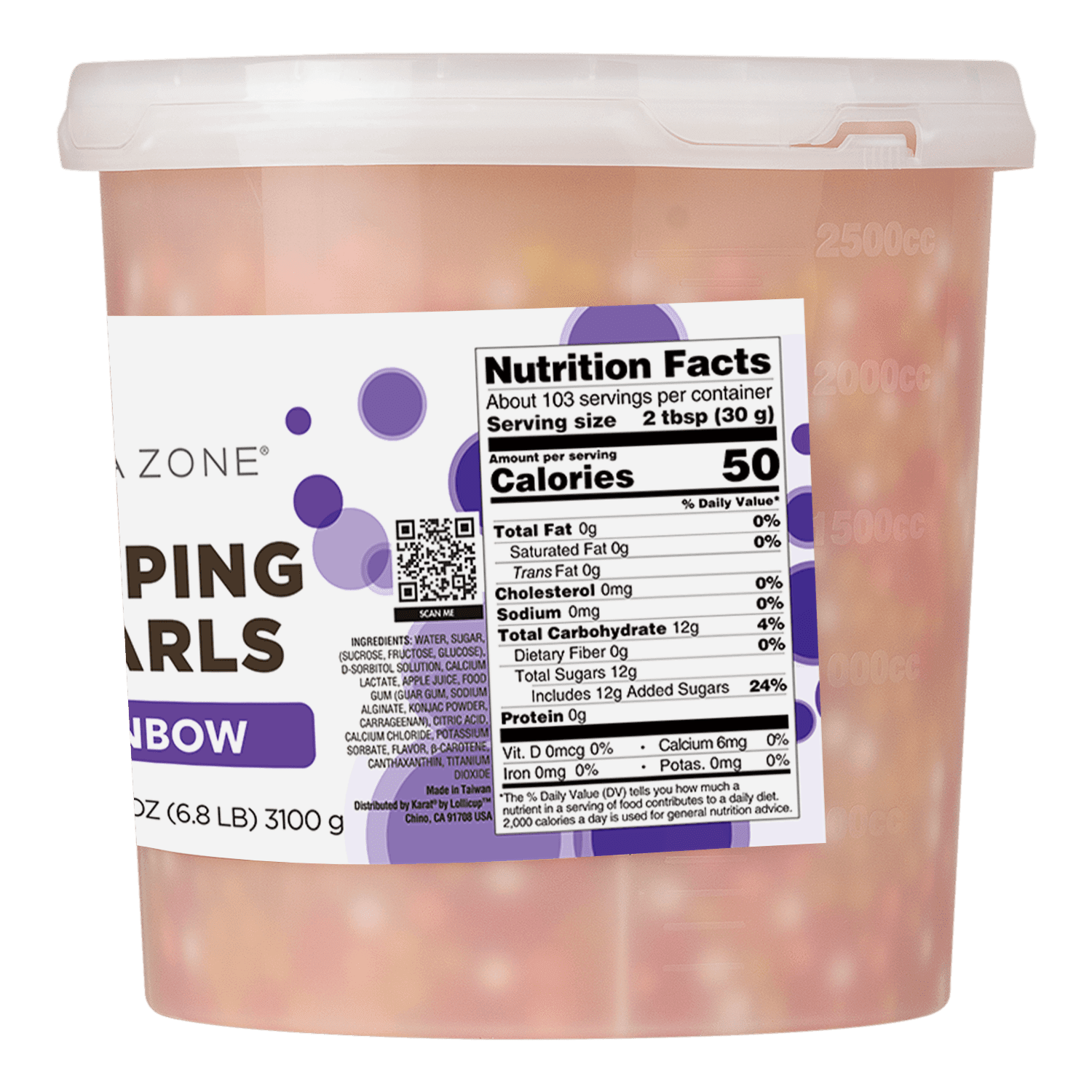 Tea Zone Rainbow POPPING PEARLS™ (6.8 lbs)