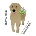 thumbnail image 2 of Maceta bonita para plantas con forma de perro, maceta con flores animales para decoraciones de jardín, producto en oferta, 2 of 5