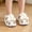 Beige, variant on Baby Girls Sandals Casual Summer Cute Cartoon Bunny Protective Toe Cap Soft Sole Walking Shoes Kids Fashion Lightweight Adjustable Straps Footwear,15-18 Months
