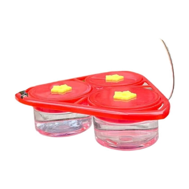SIYTUAU Plastic Triangular Hanging Flower Feeder Water Feeder Handheld Feeder For Garden Bird Feeding Outdoor Use Only