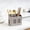 Gray, variant on Stainless Steel Cutlery Drainer | Utensil Organizer Basket with Drainage Holes for Kitchen Countertop | Silverware Holder and Chopsticks Storage | Tableware Drying Rack for Home and Restaurant Use