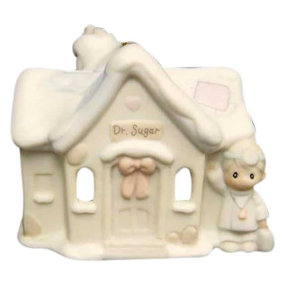 Precious Moments Ornament: 530441 Dr. Sugar's Office (2.2") Sugar Town