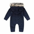 thumbnail image 7 of Fesfesfes Fall Winter Jumpsuit Infant Toddler Baby Long Sleeve Hooded Collar Romper Bodysuit Jumpsuit, 7 of 7