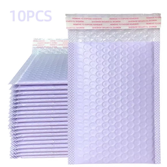 Jinswick 10Pcs Bubble Mailer Self Seal Pink Bubble Padded Mailing Envelopes Bags Gift Wrap Packaging Bag Small Business Supplies Pink 11*15长+4cm
