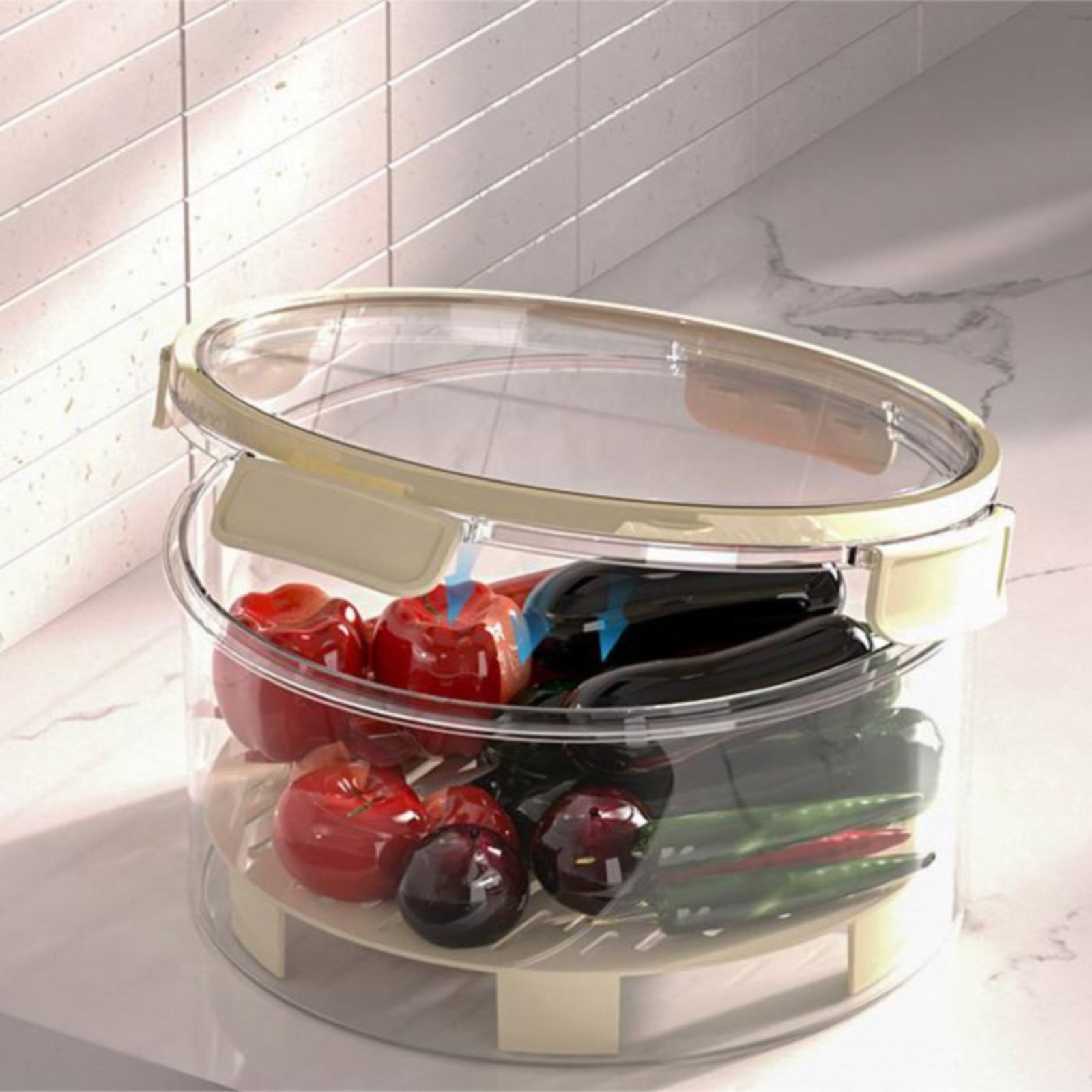 AUDeals Airtight Food Storage Containers with Snap Lock Lids, Plastic Leak Proof Containers for Kitchen Pantry Organization, Dry and Wet Food Storage