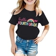 thumbnail image 3 of CAIXIA First Day Of School Shirt Toddler Boy Hello Kindergarten First/second/third Grade T-Shirt Back To School Gift Tee Short Sleeve Shirts School Tee Top Girl Summer Clothes, 3 of 5