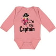 thumbnail image 3 of Inktastic I'm the Captain Pirate Girl Girls Long Sleeve Baby Bodysuit, 3 of 5