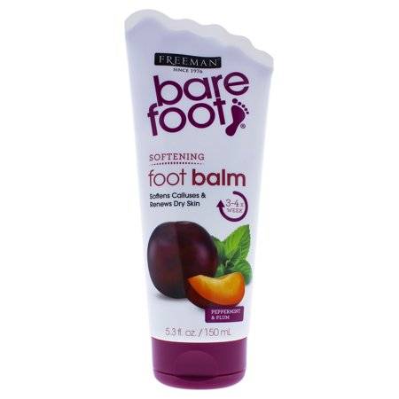 Freeman Bare Foot Softening Foot Balm, Peppermint & Plum 5.30 oz