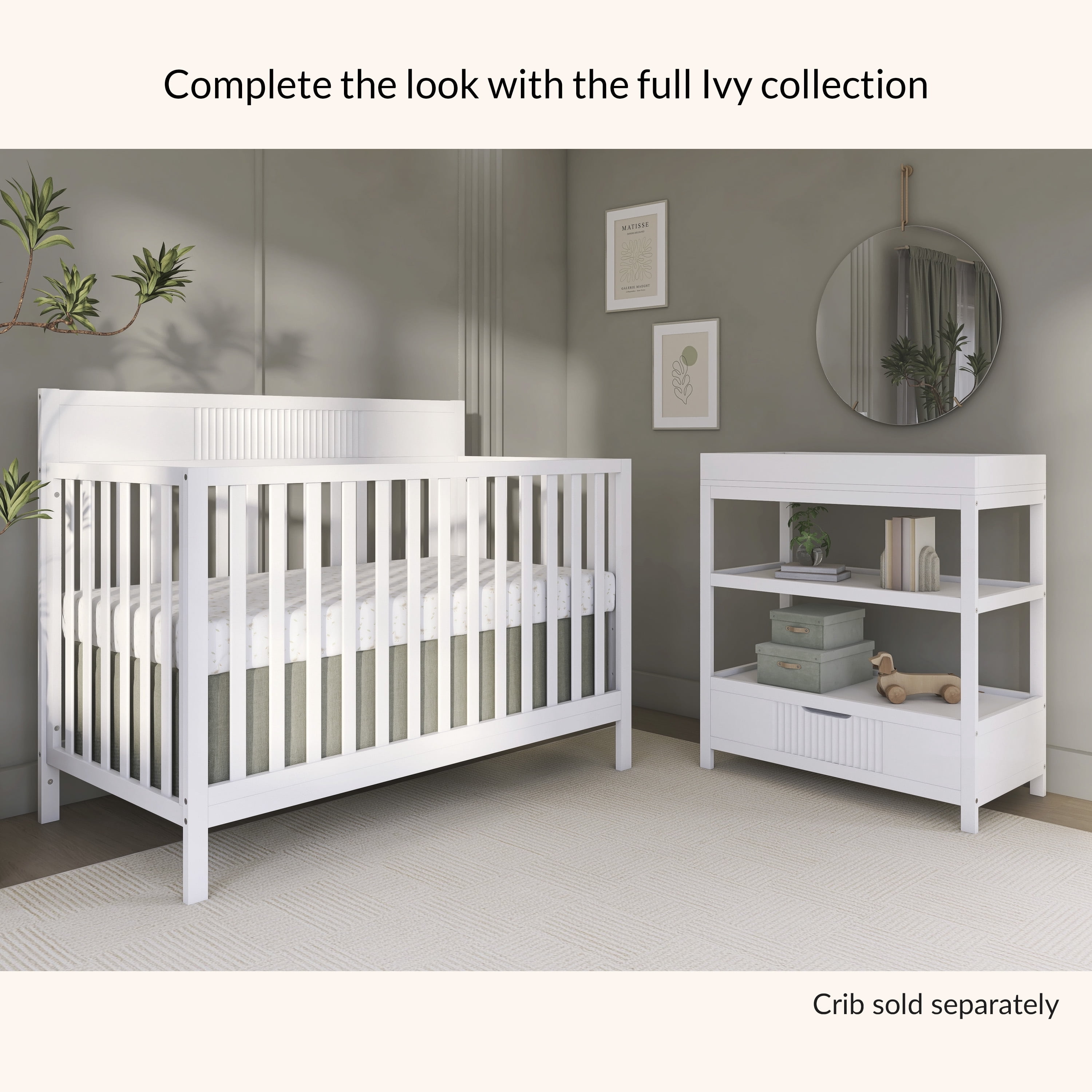 Dream On Me Ivy Changing Table, White