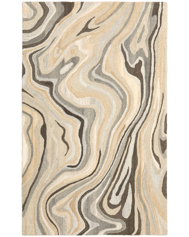 Sphinx Anastasia Area Rug 68007 Contemporary Beige Banded Rows 2' 6" x