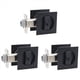 thumbnail image 1 of 3X Cerradura de Puerta de Bolsillo Cerradura de Puerta Negra Cerradura Antirrobo Cerradura de Puerta Cuadrada de Privacidad ContemporáNea Cerradura de Puerta Corrediza con Llaves, 1 of 5