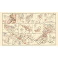 thumbnail image 2 of Hotchkiss 14x10 Black Ornate Wood Framed with Double Matting Museum Art Print Titled - Records Union Confederate Armies - Hotchkiss 1895, 2 of 4