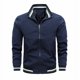 thumbnail image 4 of Chaqueta bomber informal de color liso a la moda para hombre, abrigo ajustado para hombre, nueva llegada, chaquetas de béisbol, chaqueta para hombre, ropa deportiva para primavera y otoño, 4 of 5